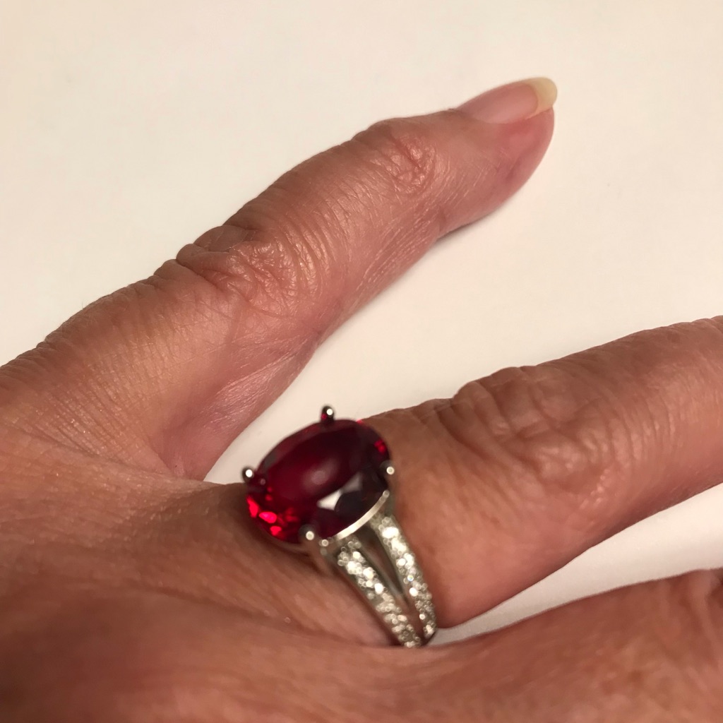 Garnet 925 Sterling Silver Ring 111$